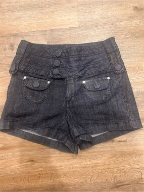 Americana Blues Juniors Size 7 Dark Denim Women’s Shorts